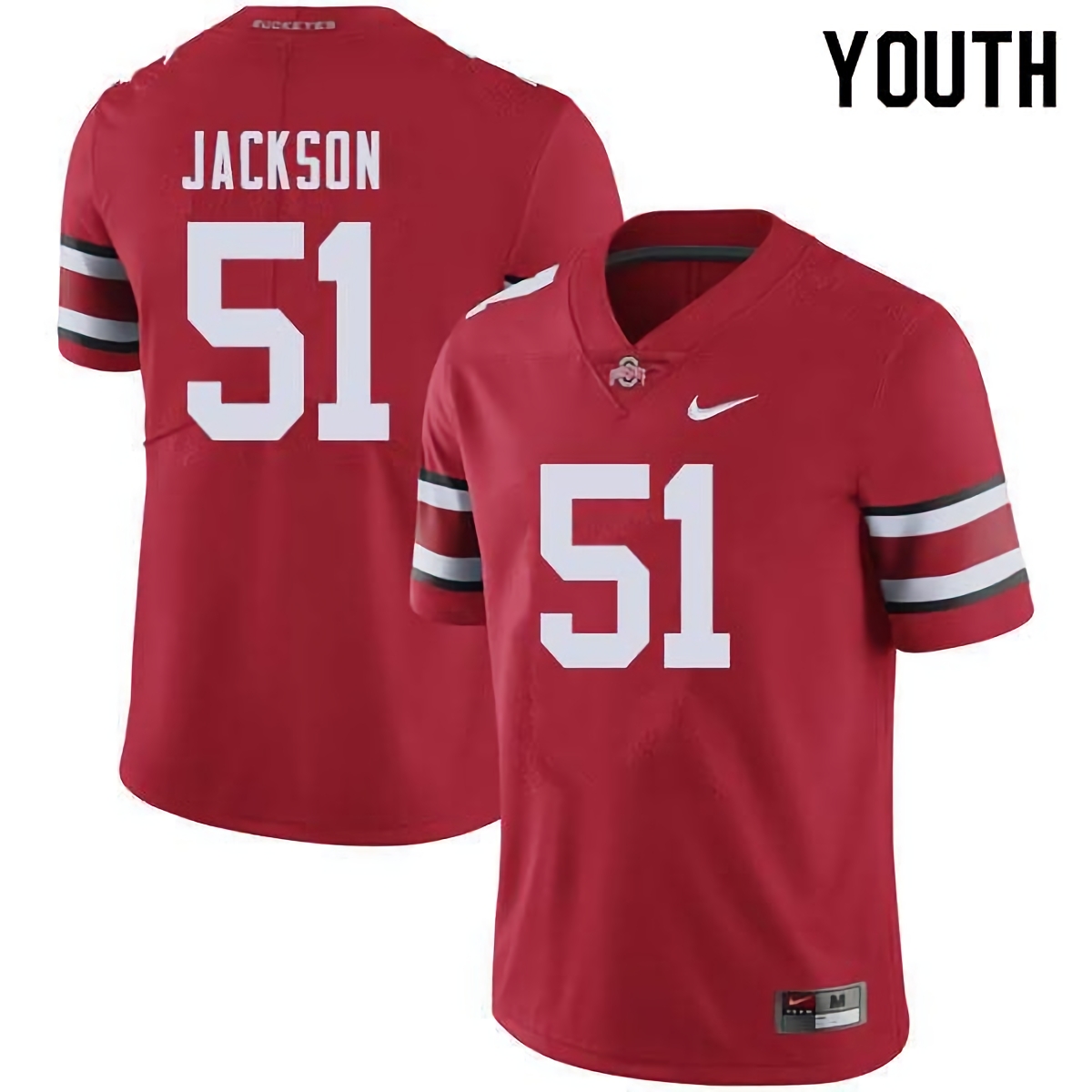 Antwuan Jackson Ohio State Buckeyes Youth NCAA #51 Nike Red College Stitched Football Jersey ZPB7356GF